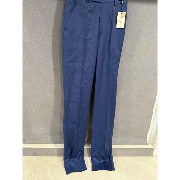 Palm Beach 1922 Mens Wool Dress Pants Navy 30RG - unhemmed - Picture 2 of 5